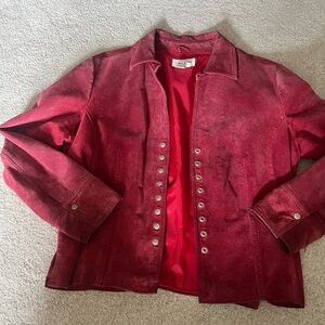 Vintage Live a Little suede jacket